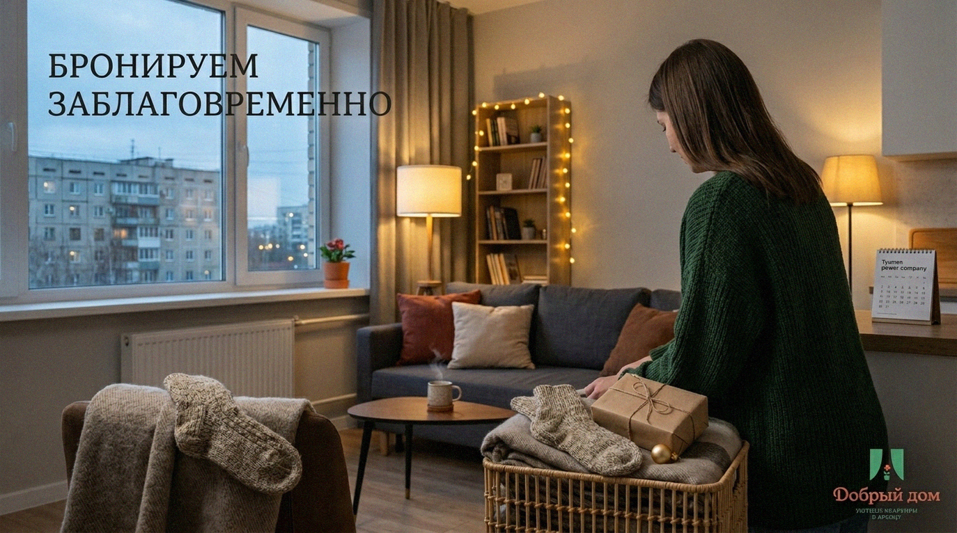 Квартиры посуточно в Тюмени на Новый год: почему бронировать лучше в октябре