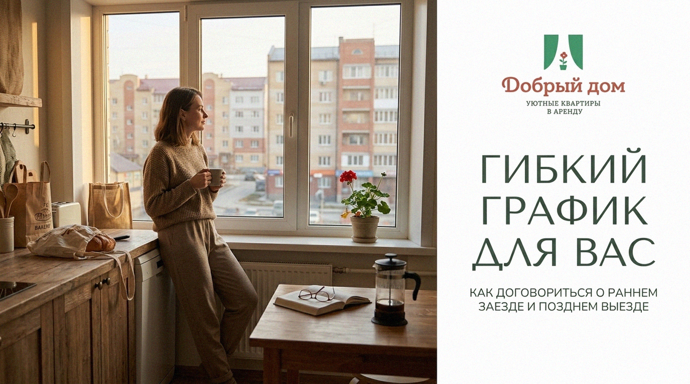 Квартиры посуточно в Тюмени: как договориться о раннем заезде и позднем выезде