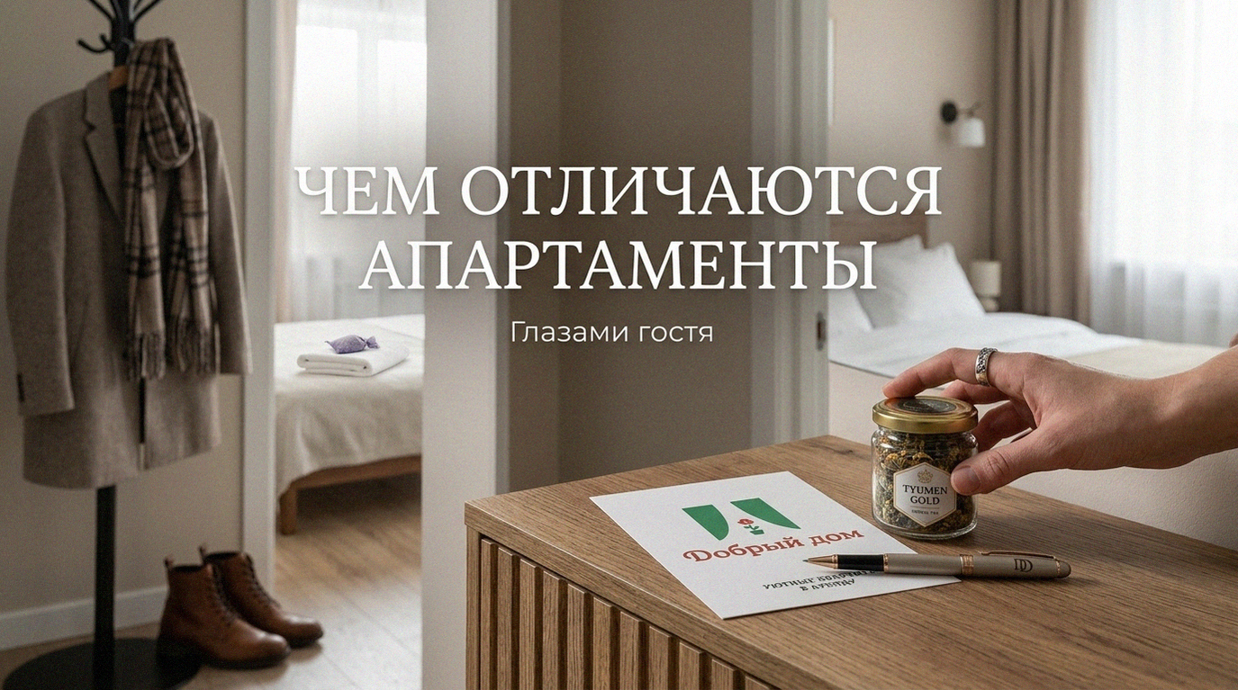 Квартиры посуточно в Тюмени: чем апартаменты отличаются для гостя