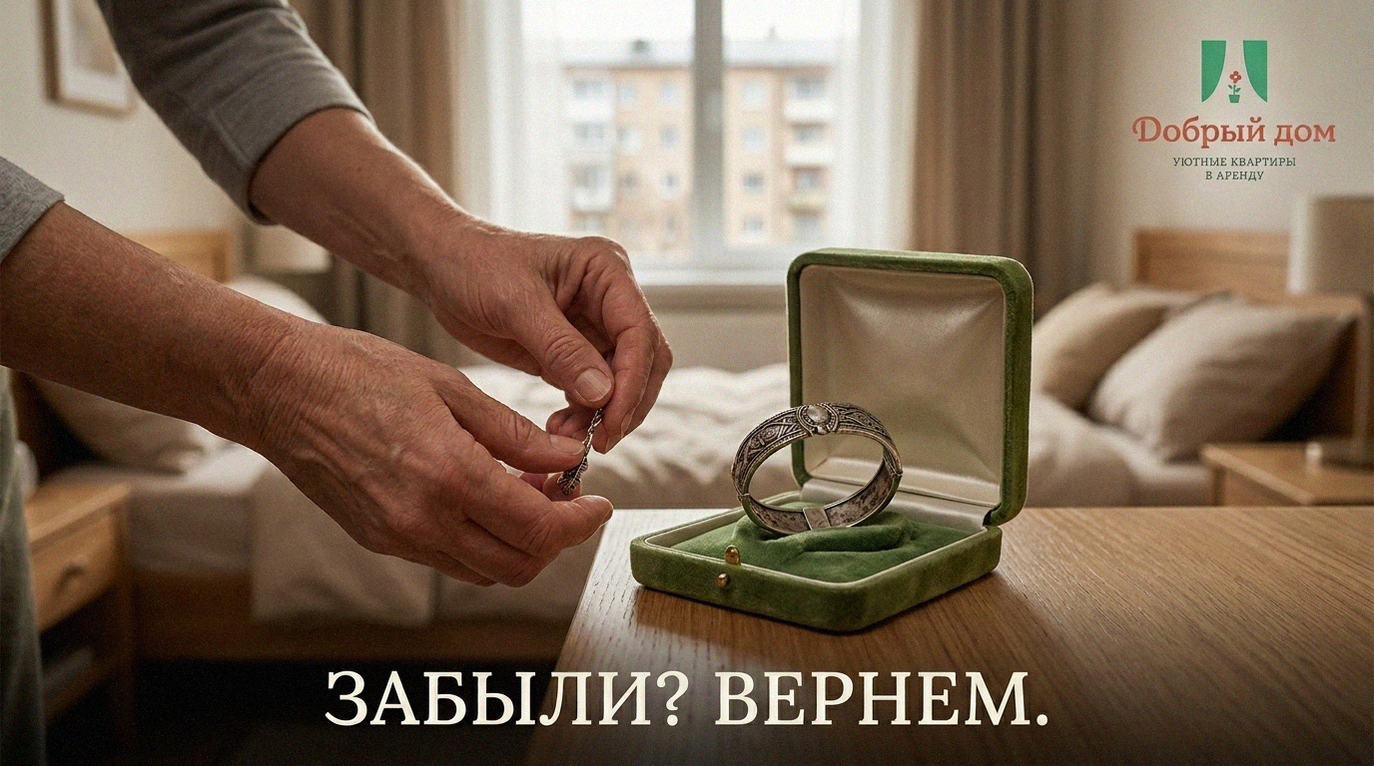 Снять квартиру посуточно: какие вещи чаще забывают и как их вернуть