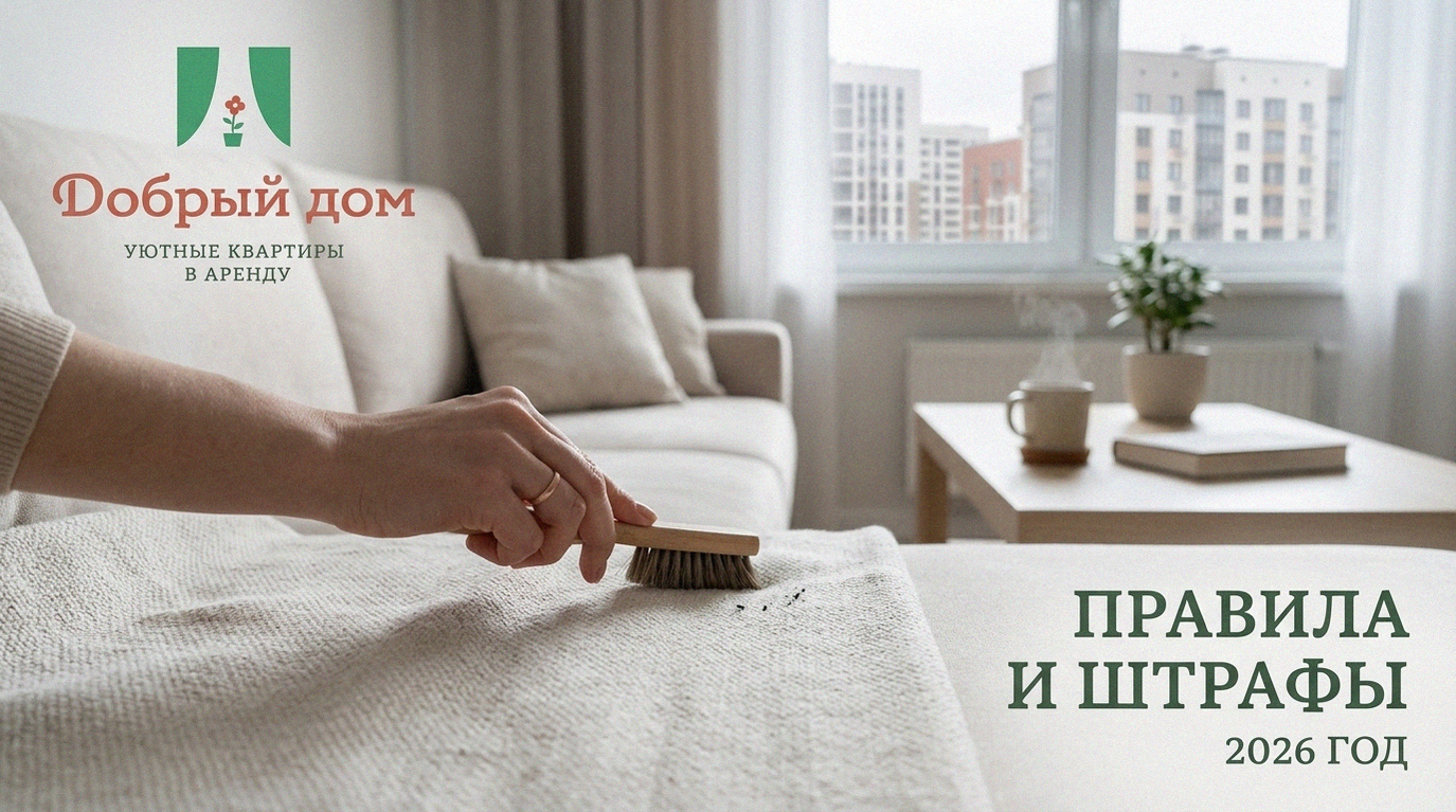 Снять квартиру посуточно: можно ли курить — правила и штрафы в 2026 году