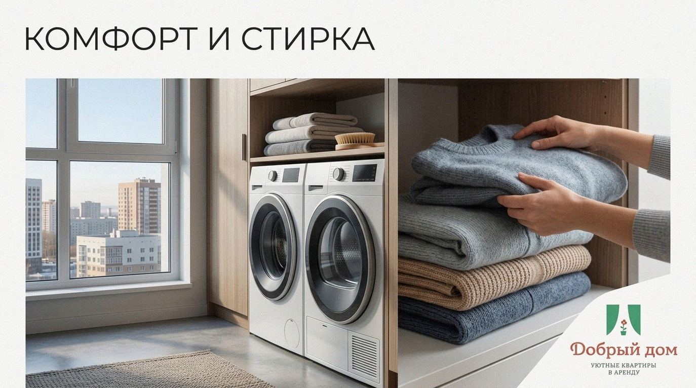 Снять квартиру посуточно: есть ли стиральная машина и когда она нужна