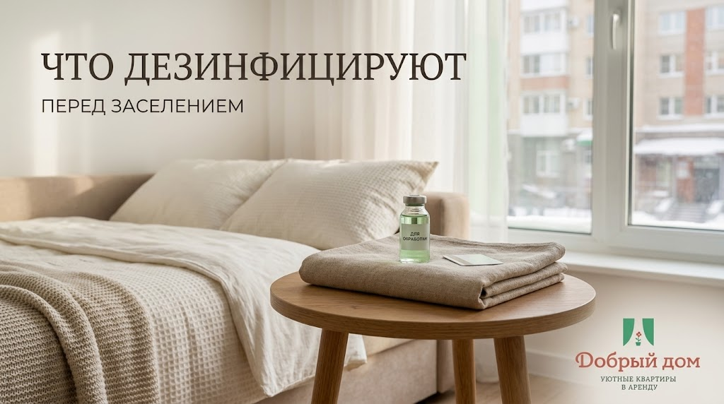 Квартиры посуточно: что дезинфицируют перед заселением