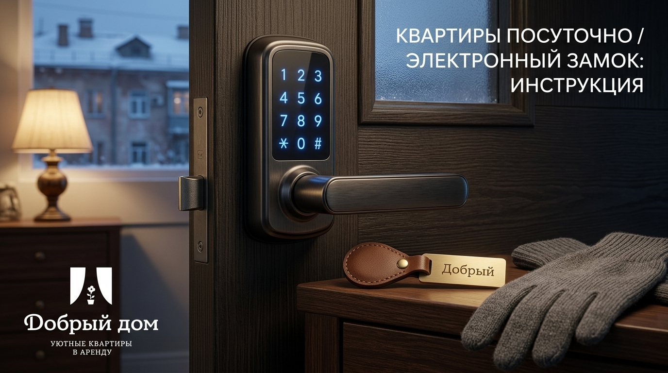 Квартиры посуточно: как пользоваться электронным замком