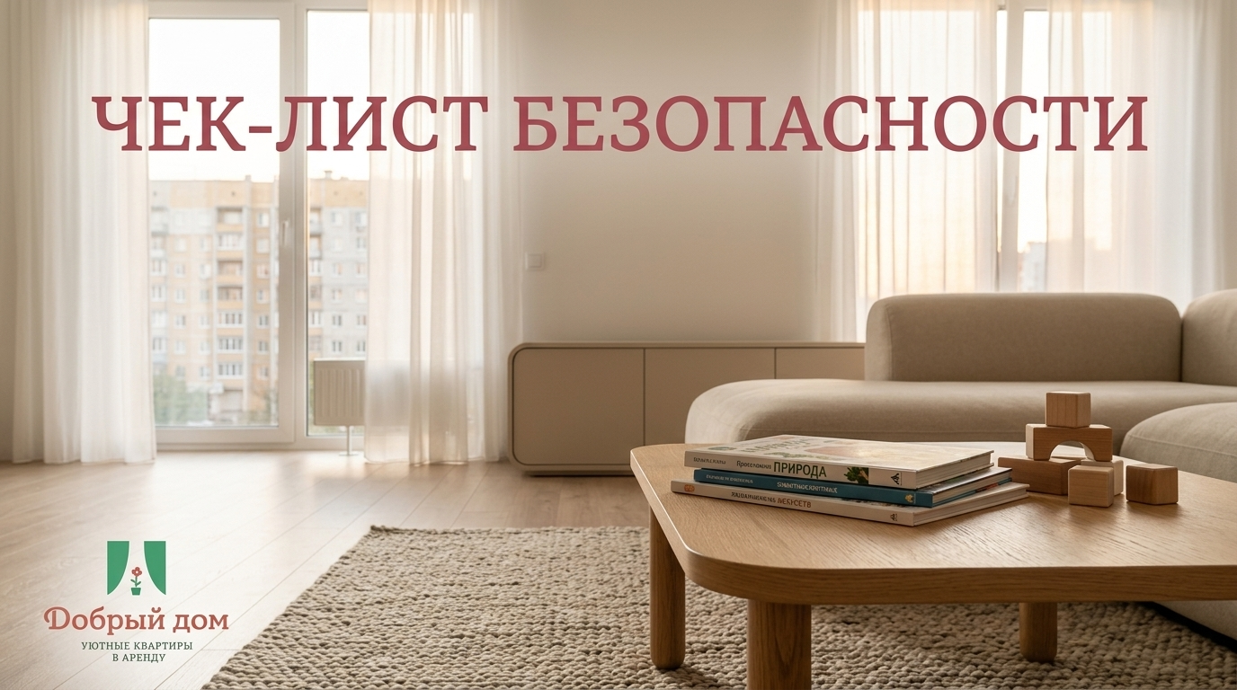 Квартиры посуточно с детьми: чек-лист безопасности