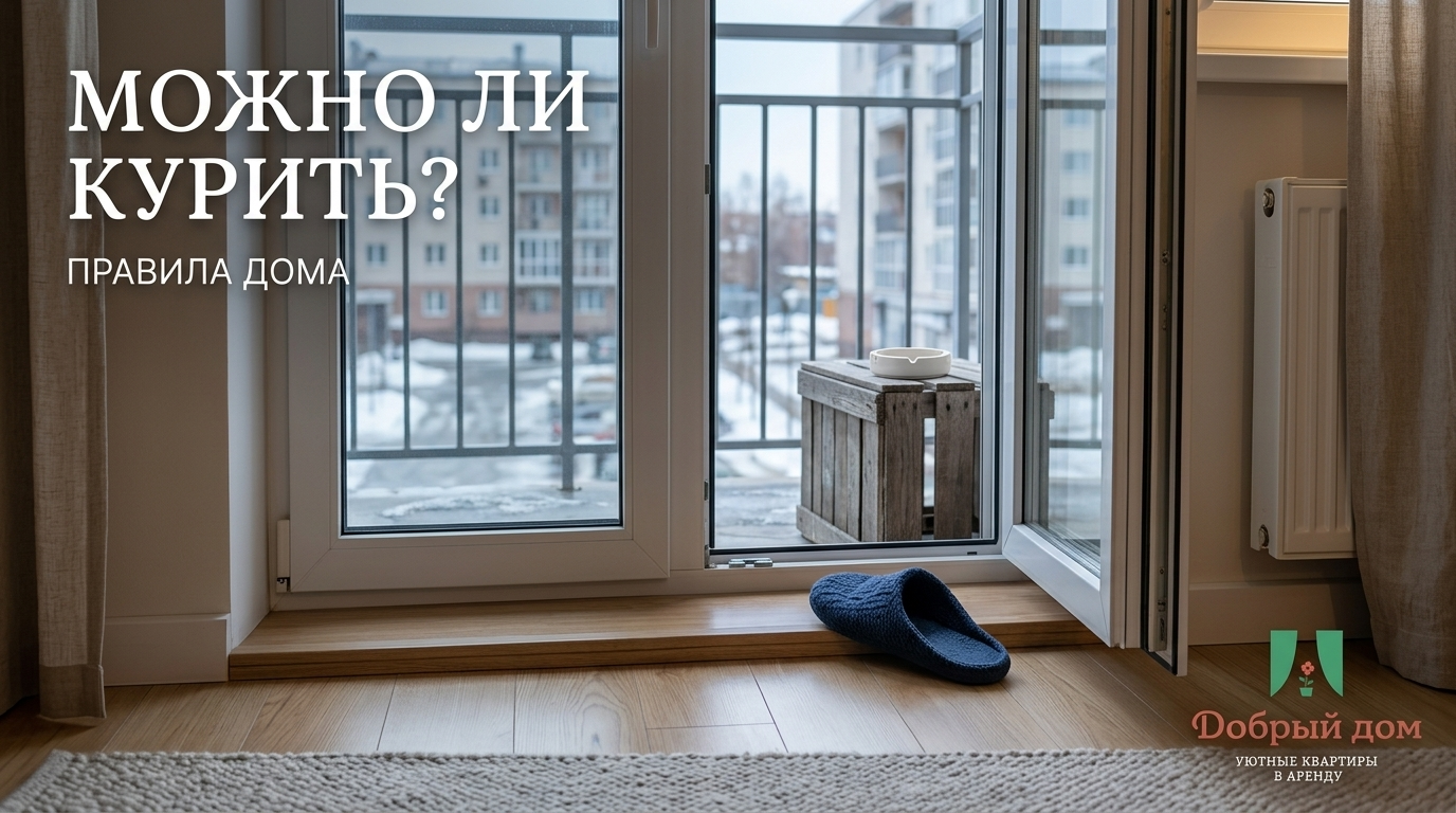 Снять квартиру посуточно: можно ли курить на балконе