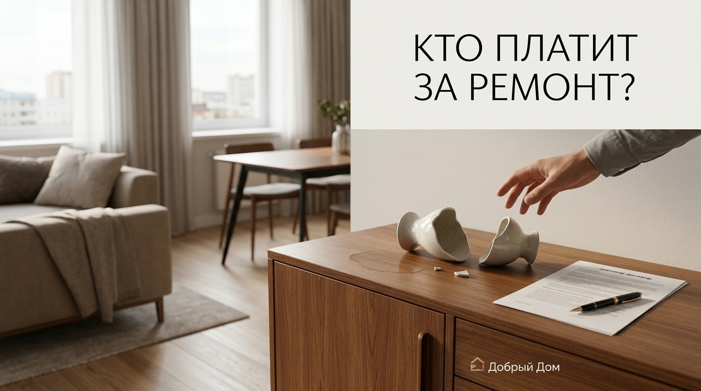 Снять квартиру и что-то сломать: кто платит за ремонт