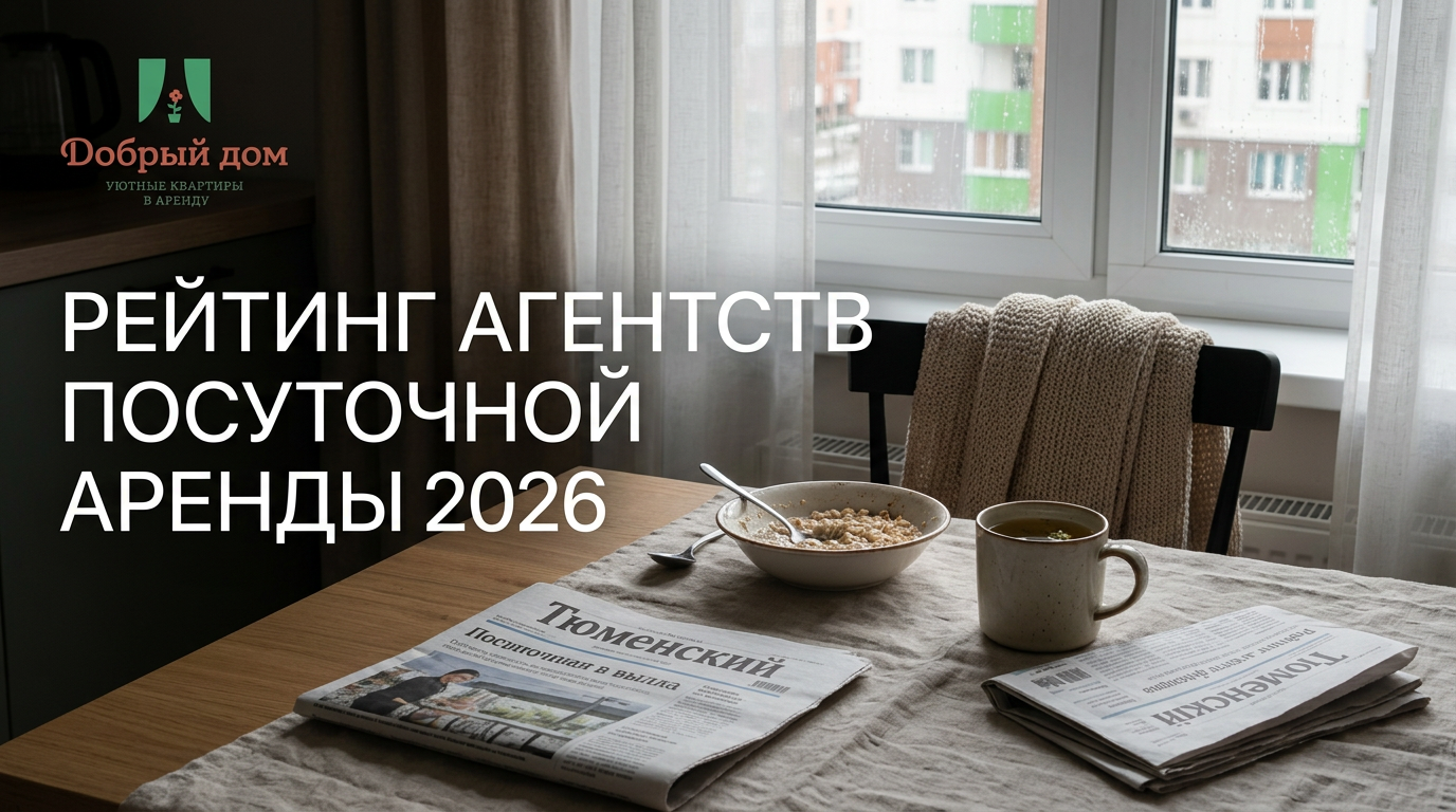 Снять квартиру в Тюмени: рейтинг агентств посуточной аренды 2026