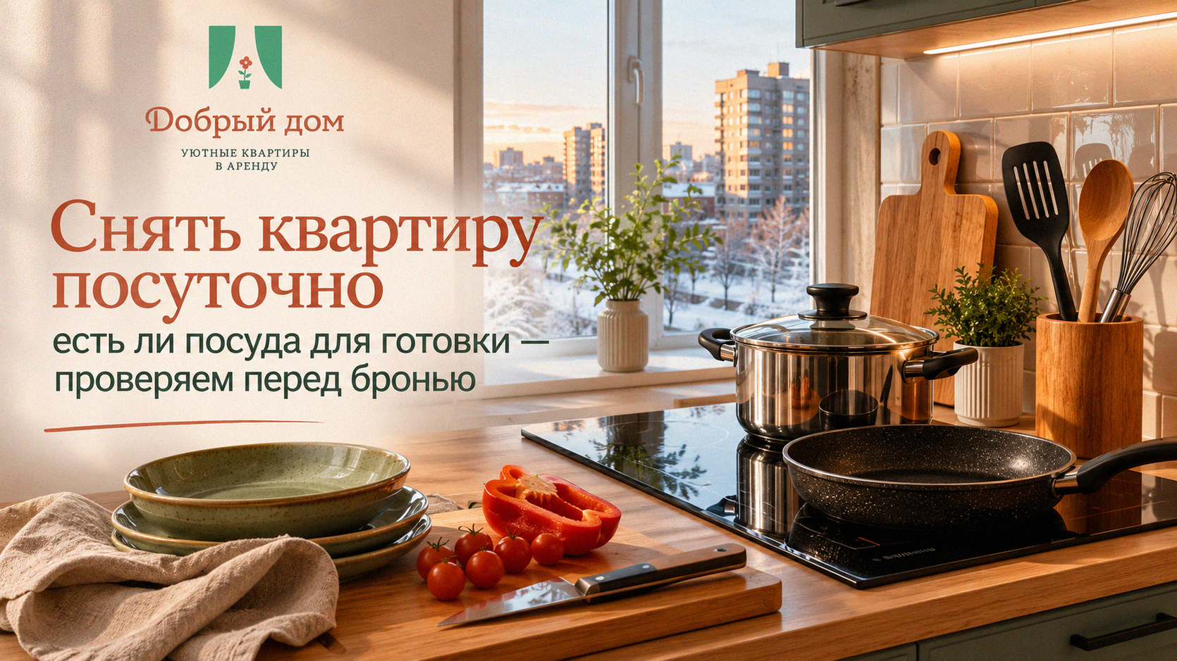 Снять квартиру посуточно: есть ли посуда для готовки — проверяем перед бронью