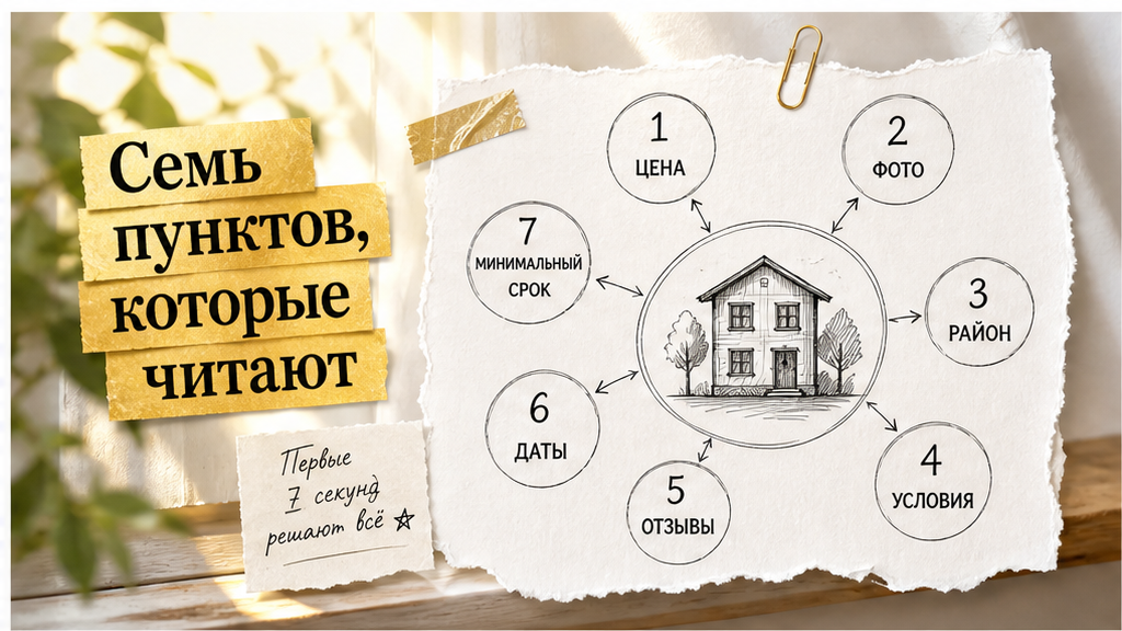 Семь условий в договоре посуточного найма: часы, гости, ключи, курение, отмена, назначение, залог