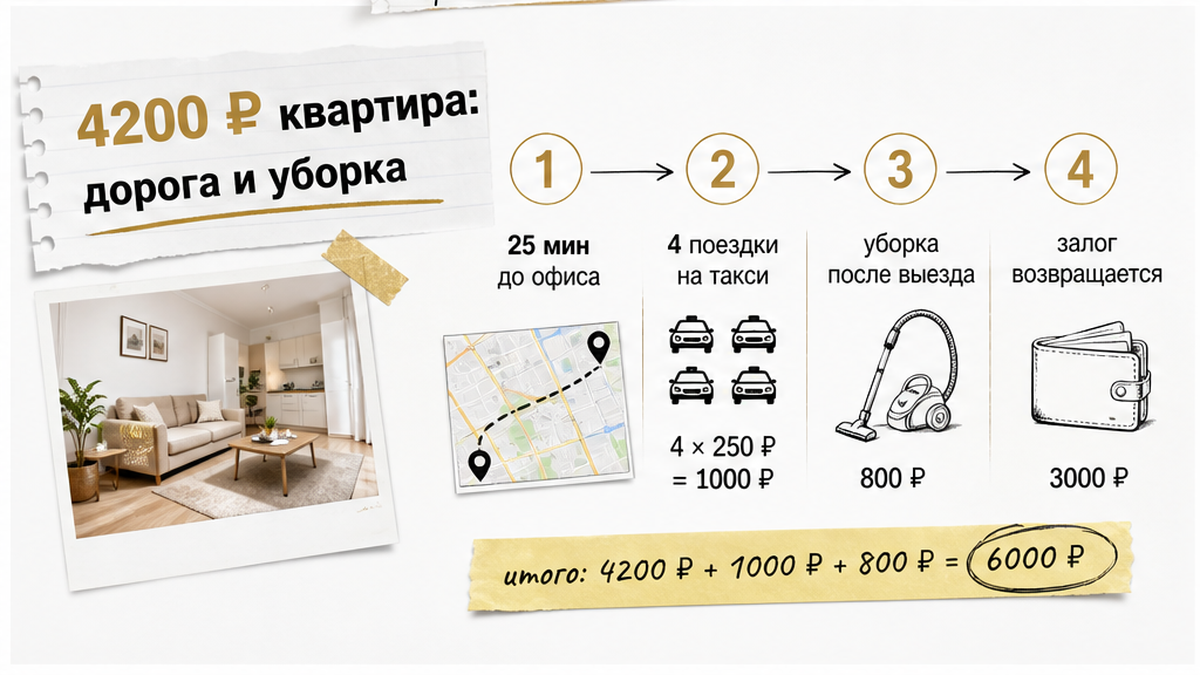 Итог квартиры с дорогой