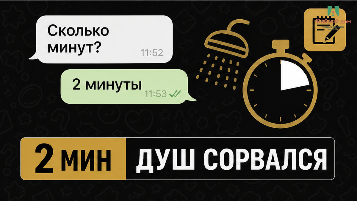 Правильный вопрос: не есть ли бойлер, а сколько минут горячей воды хватит сейчас.