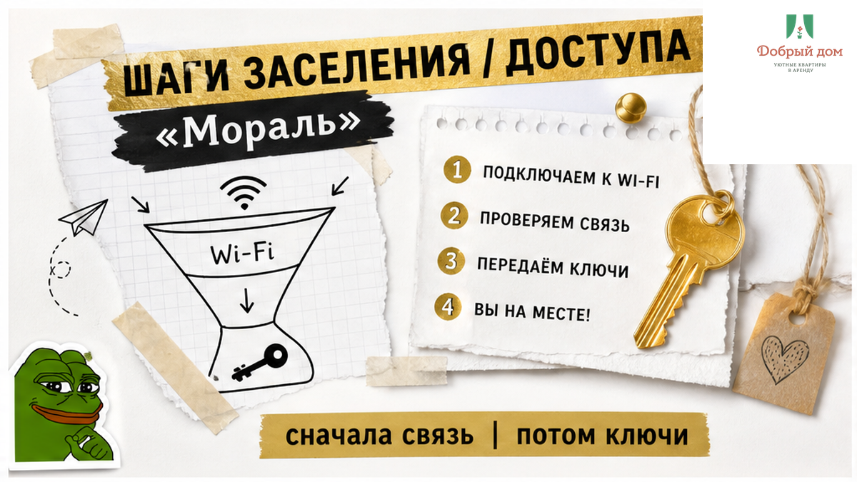 Сначала связь, потом ключ.