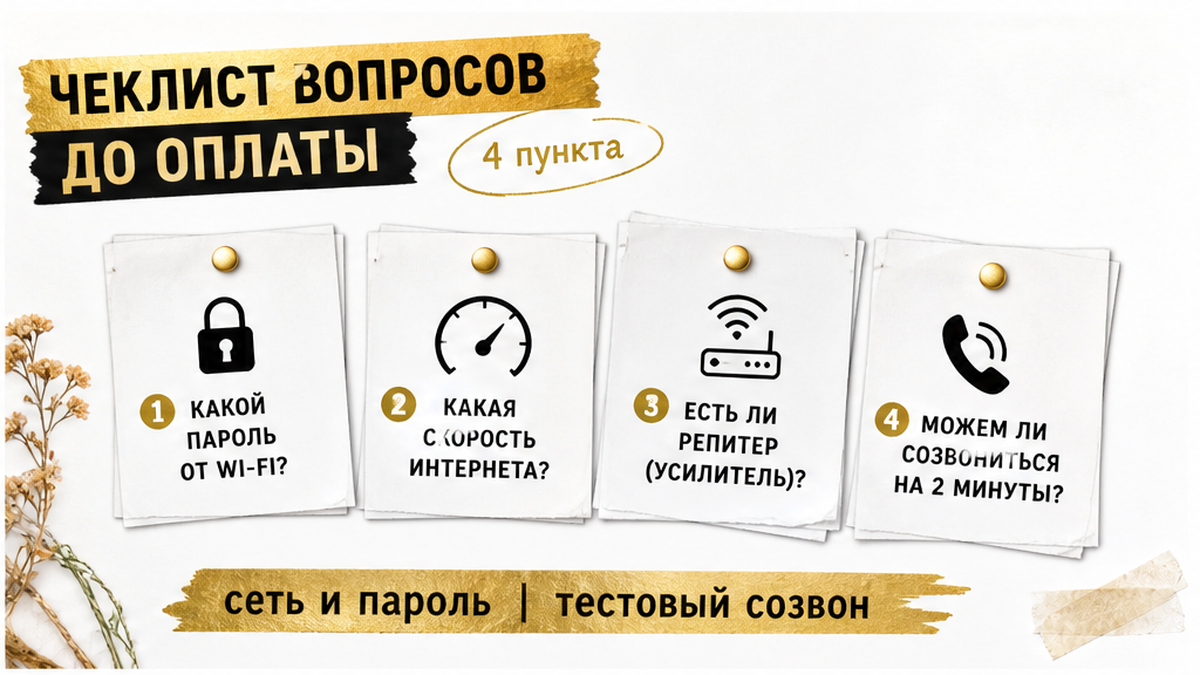 4 вопроса до оплаты.