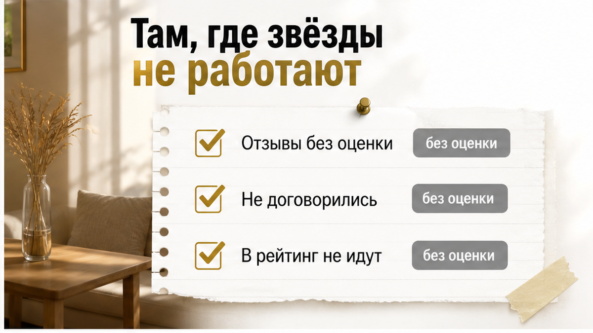 Отзывы без оценки на Авито: «не договорились» и «не общались» не входят в звёздный рейтинг