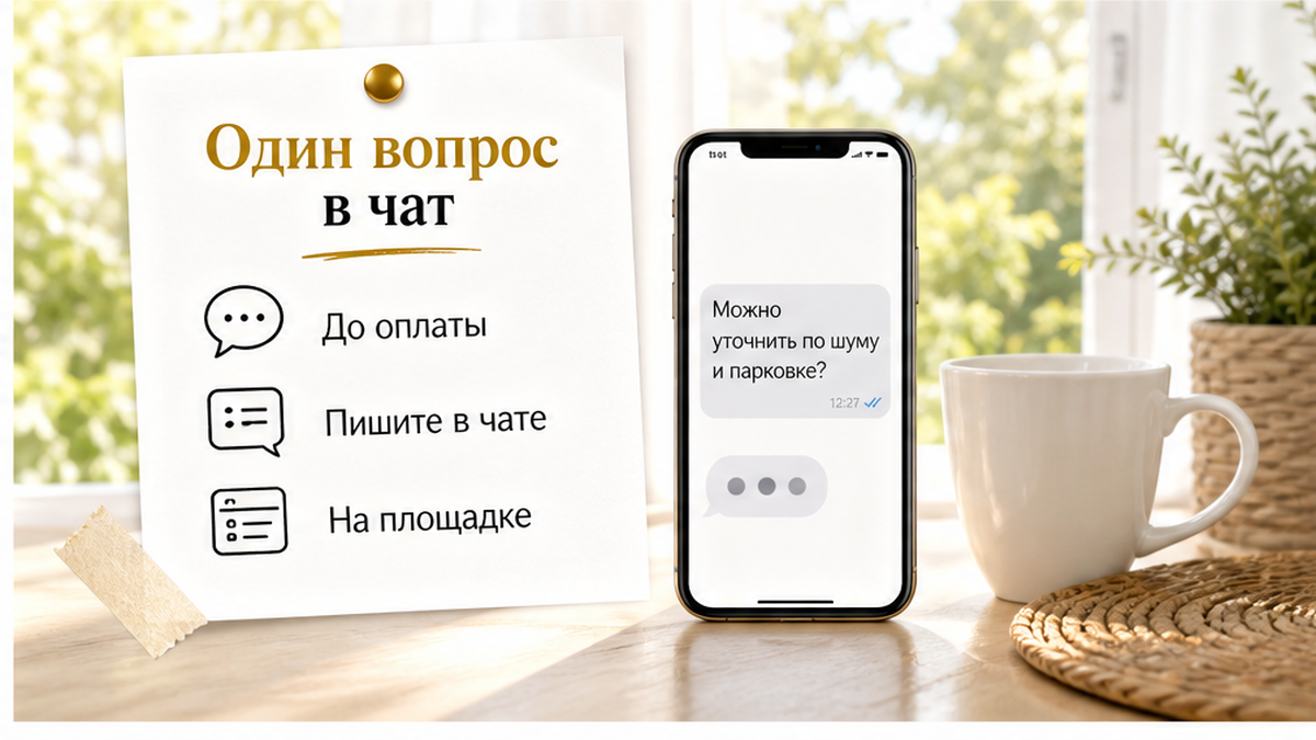 Один вопрос хозяину в чате площадки до оплаты: проверка актуальности жалобы из отзывов