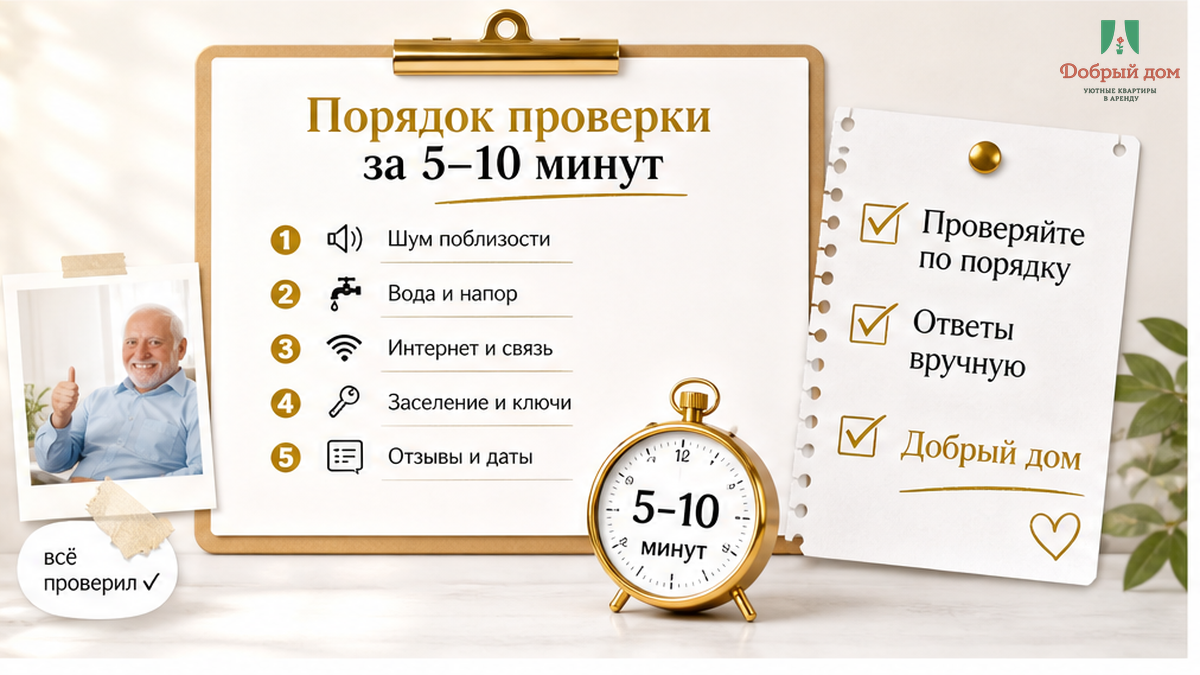 Чеклист проверки отзывов за 5–10 минут до оплаты посуточной квартиры