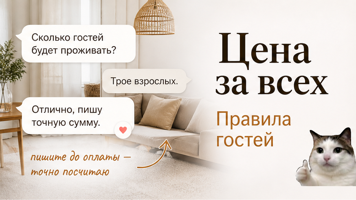 Неловкий разговор гостей с хозяином о дополнительной оплате у двери.