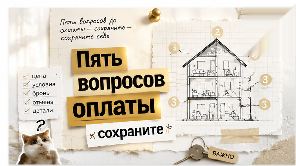 Пять вопросов хозяину до перевода предоплаты за посуточную квартиру