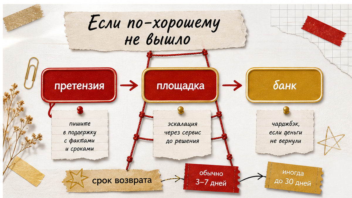 Порядок действий, если не вернули залог: претензия, площадка бронирования, банк