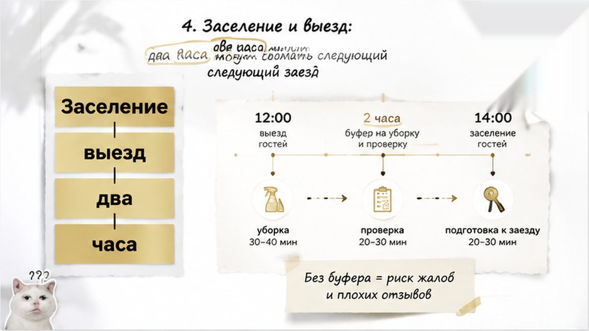 Временная шкала заезда после 14, раннего заезда и выезда до 12.