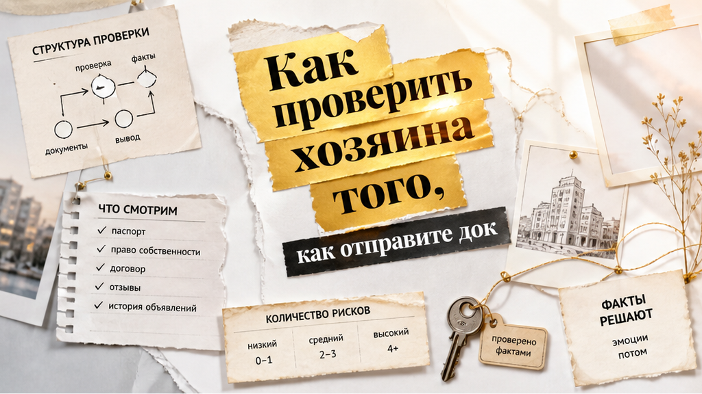 Как проверить хозяина посуточной квартиры перед отправкой фото паспорта