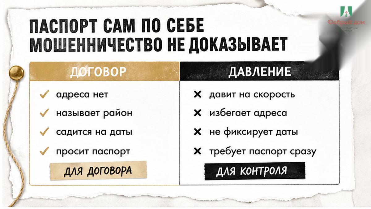 Паспорт для договора — не всегда скам