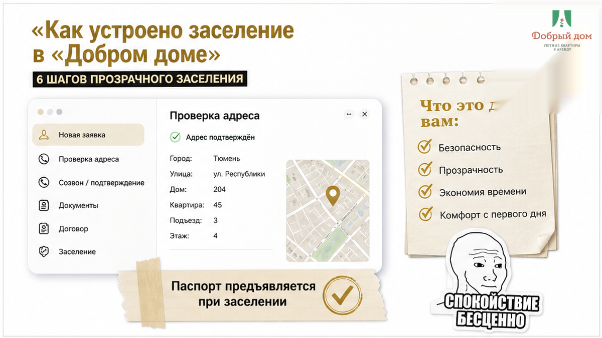 Заселение в Добром доме