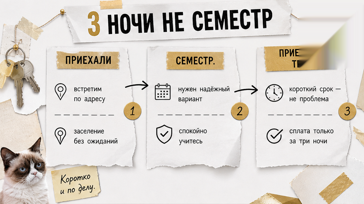 Три ночи посуточно, не семестр — разные сценарии для родителей первокурсника