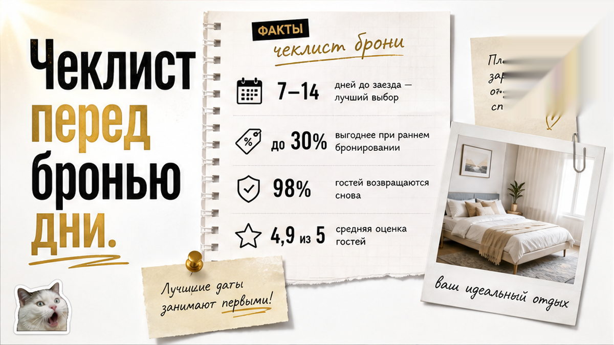 Чеклист перед бронью на дни заселения в вуз Тюмени