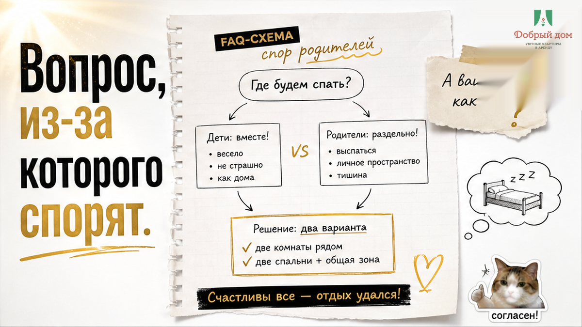 Спор родителей: 3 ночи посуточно или месяц на всякий случай