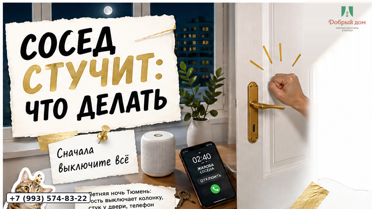 Соседи стучат ночью: сняли посуточно — что делать сейчас