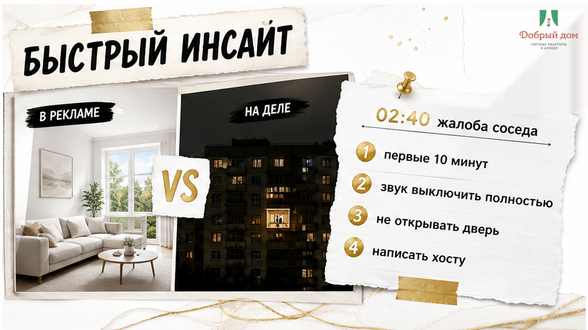 Ночной чек-лист первых действий: выключить звук, не открывать дверь и написать хосту.