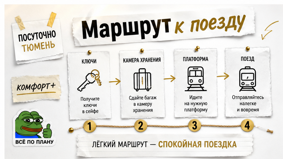 Маршрут от выезда до поезда с запасом 30–45 минут