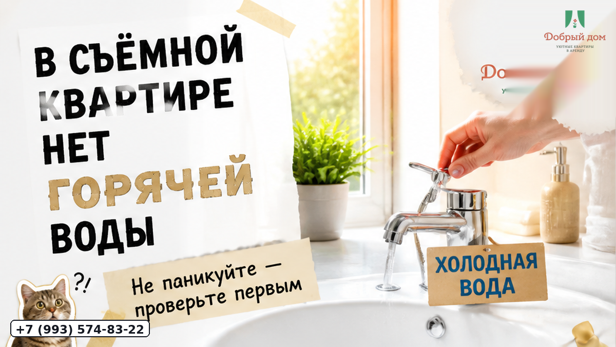Заселились посуточно — горячей воды нет: что проверить первым