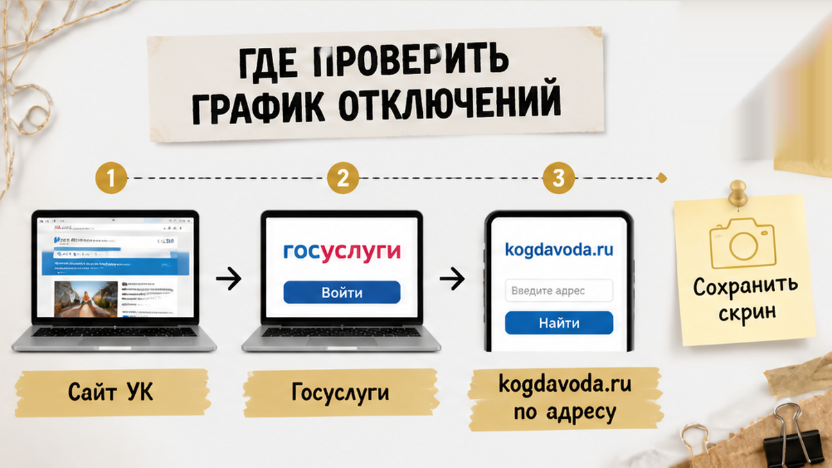 Где проверить график отключений по адресу.