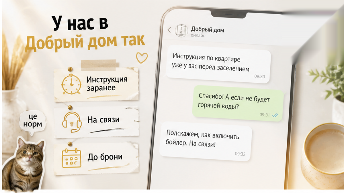Инструкция и поддержка Добрый дом в мессенджере.