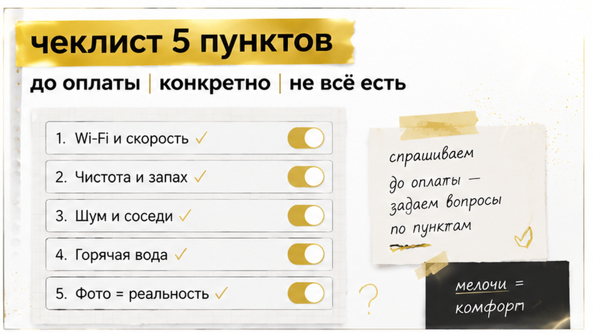 Чеклист до оплаты