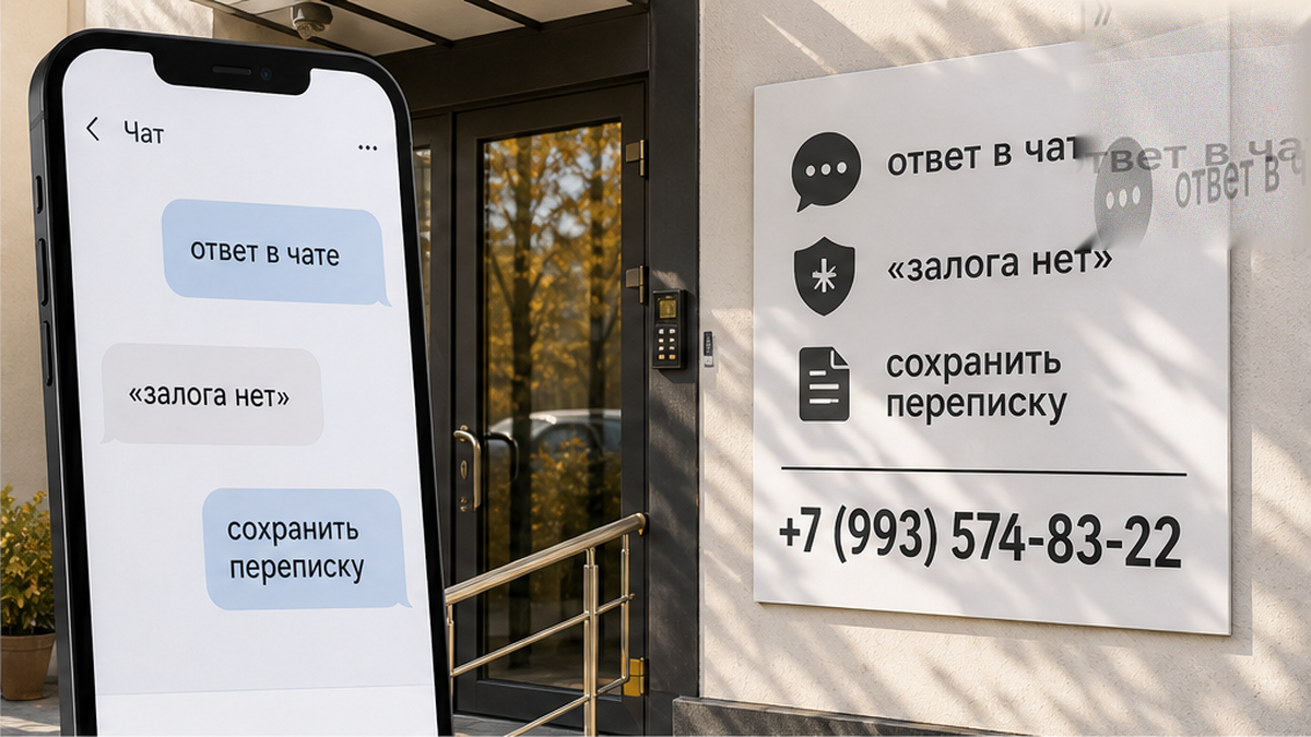 Попросите написать «залога нет» в чате и сохраните переписку до перевода.