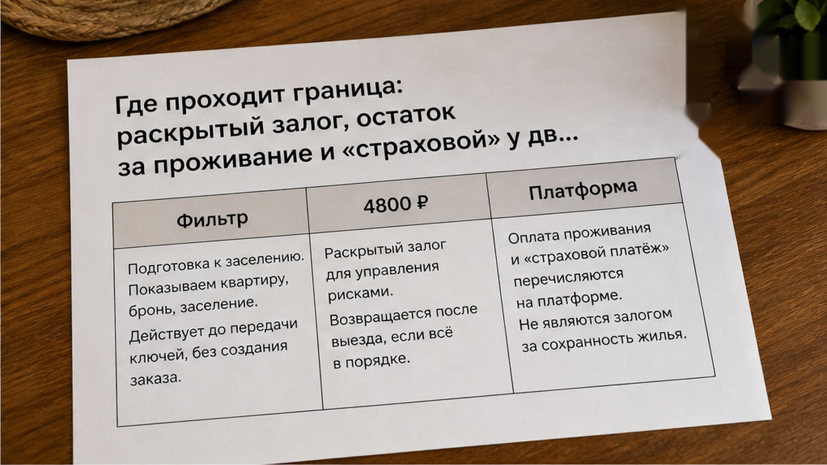 При брони на площадке перевод на личную карту у двери уводит оплату мимо заказа.