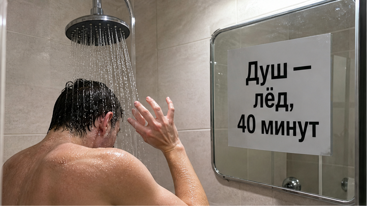 Инструкция у бойлера: включить и ждать 40 минут; номер +7 993 574-83-22.