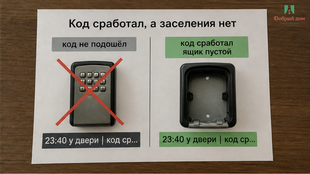 Сравнение: код может быть верным, но ключа внутри ключницы всё равно нет.