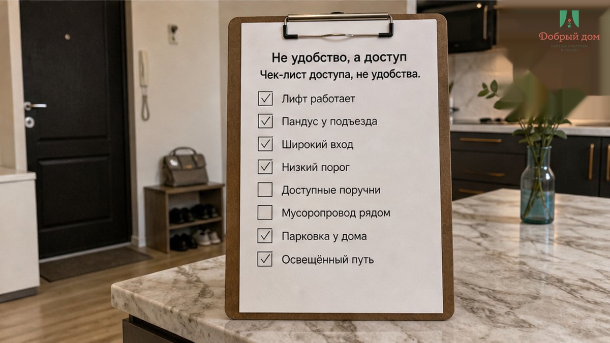 Лифт как доступ в квартиру.