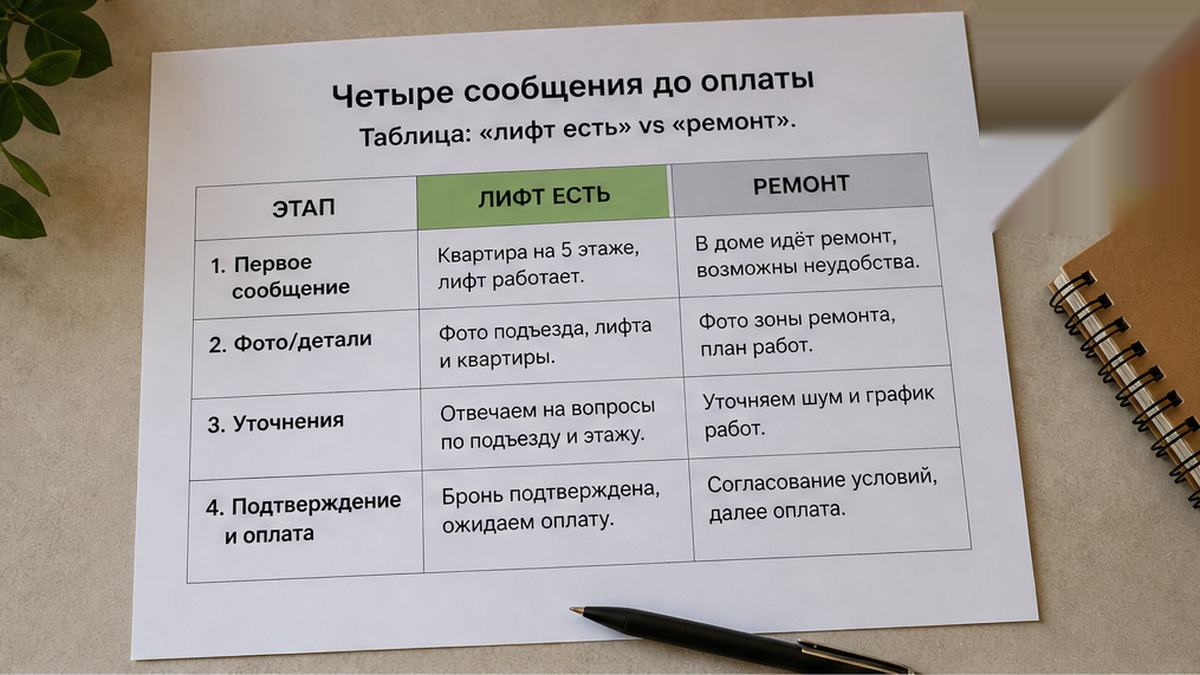 Размытый срок ремонта.