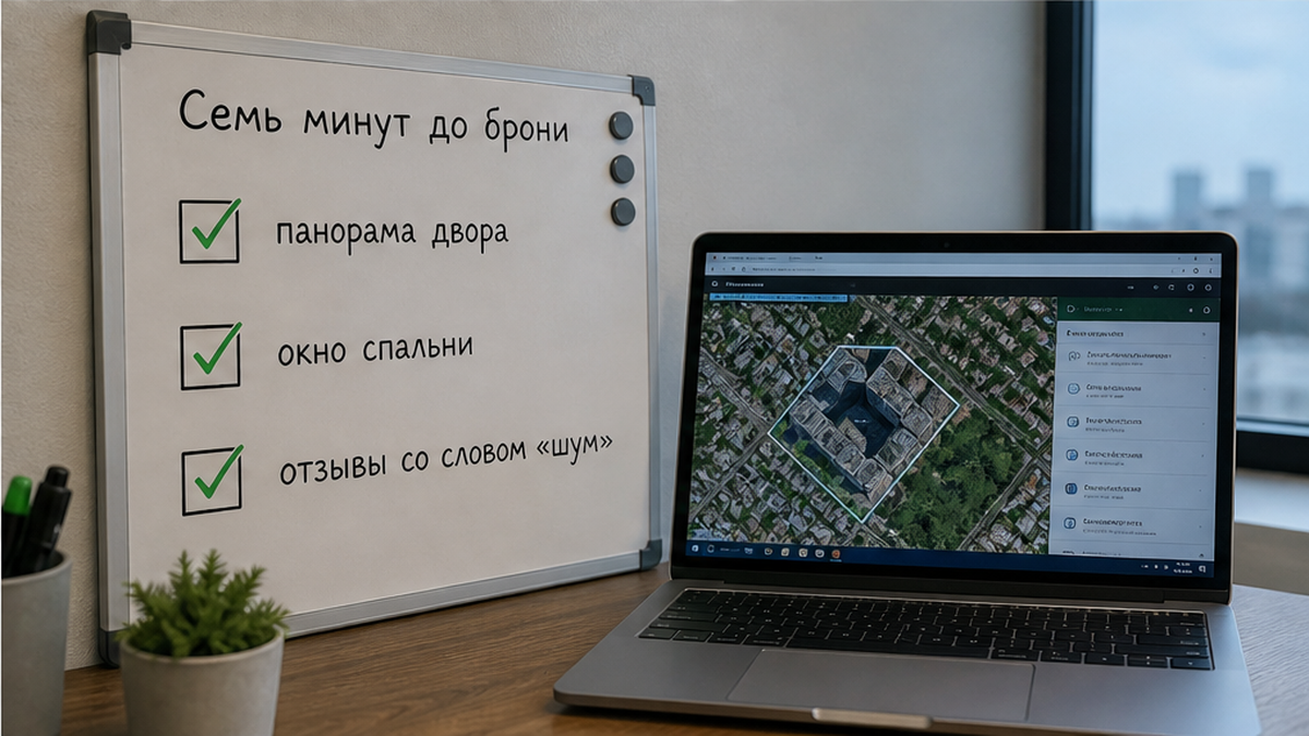 Чеклист проверки двора в картах за семь минут до брони.