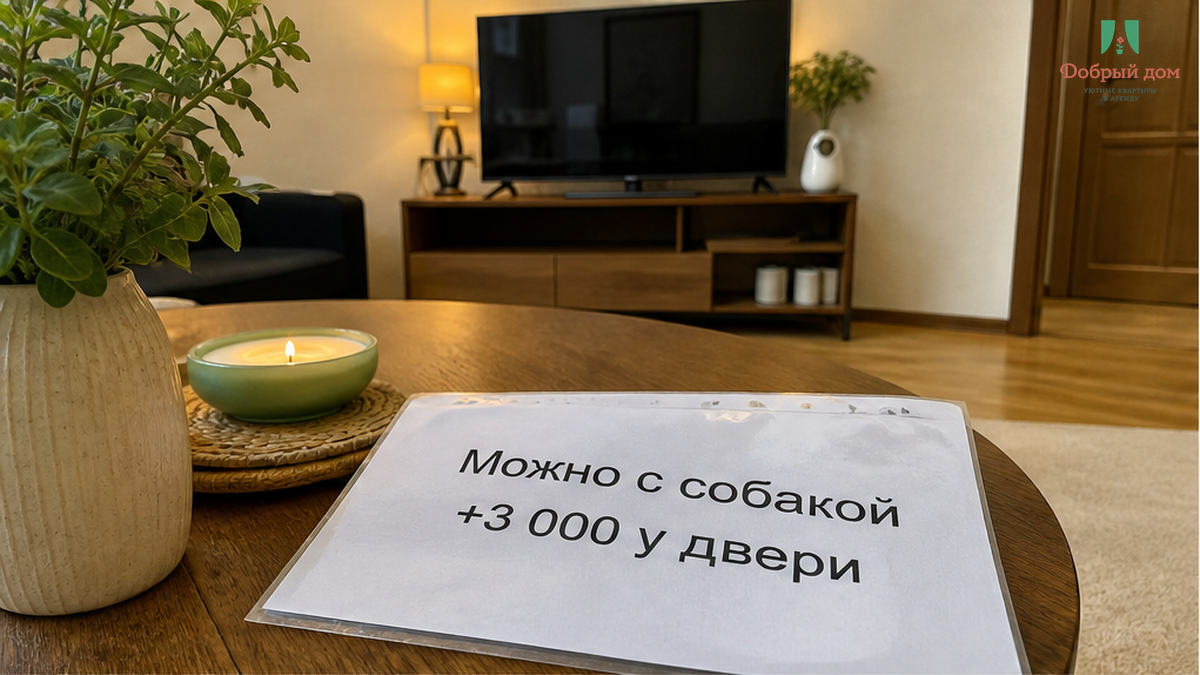 Написали «можно с собакой». У двери — доплата 3 000 ₽