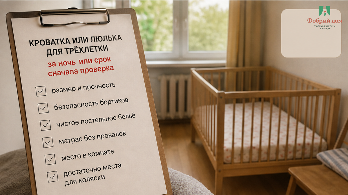 Чеклист вопросов про кроватку и доплату до оплаты.