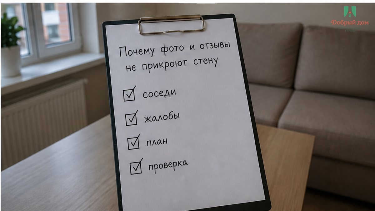 Вывод: тишину проверяют вопросами до оплаты, не фотографиями.