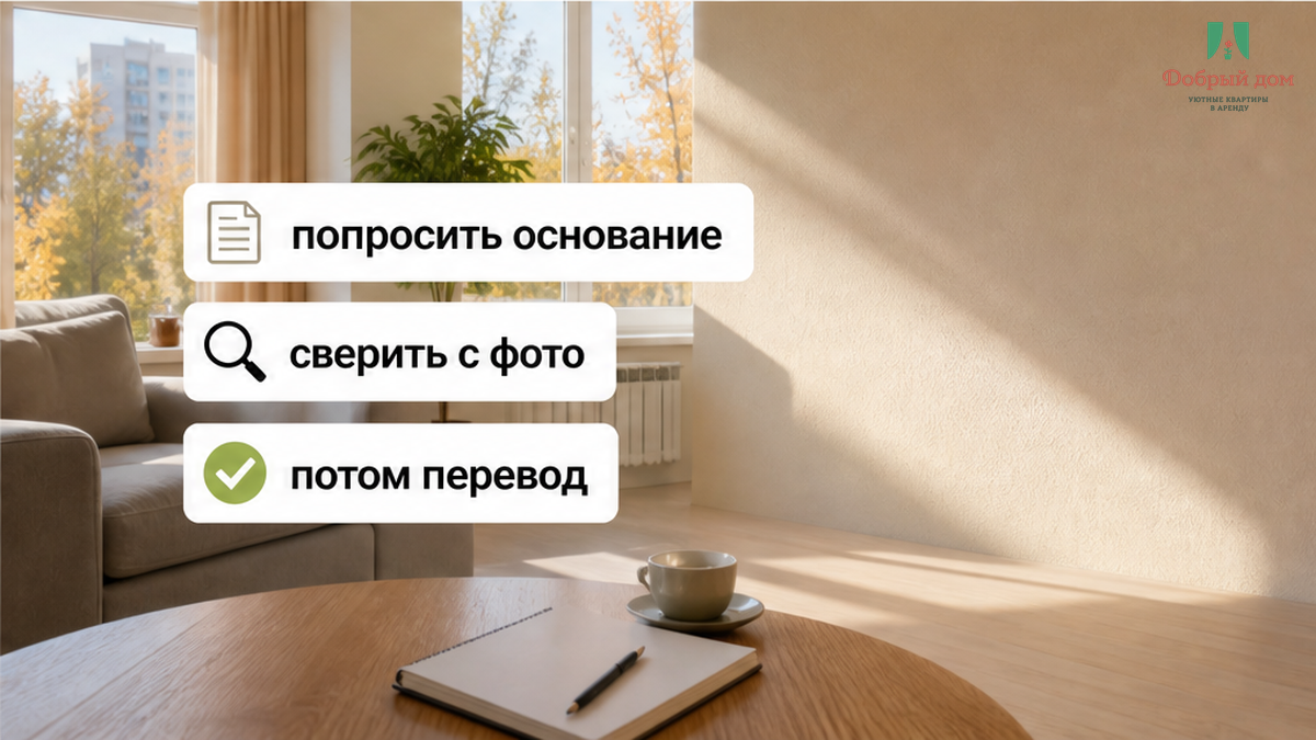 Перед переводом попросить письменное основание и сверить претензию с фотографиями при заселении.