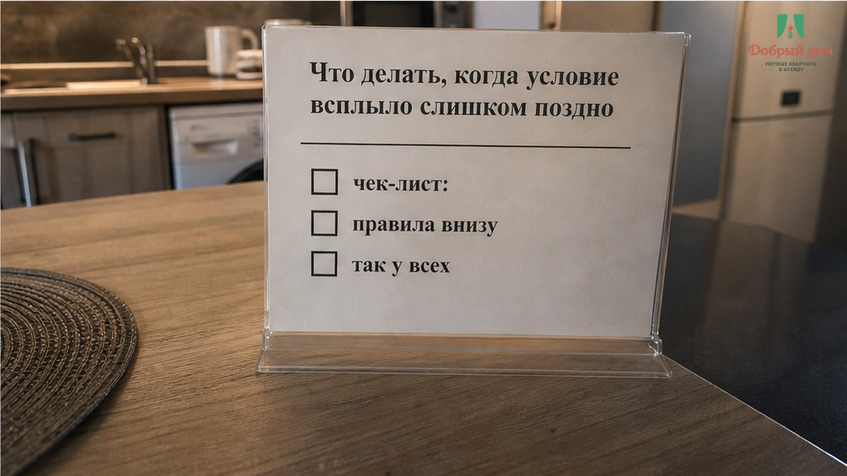 Аргументы хоста «внизу написано» против оплаченной одной ночи.